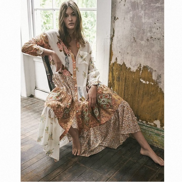 FREE PEOPLE DAYS OF DITZIES MAXI (L) - Picture 15 of 17